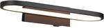 Trio LED-Wandleuchte Gianni 75 mm x 400 mm x 148 mm Schwarz Matt