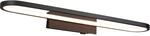 Trio LED-Wandleuchte Gianni 80 mm x 600 mm x 150 mm Schwarz Matt