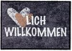 Astra Sauberlaufmatte Pure und Soft 50 cm x 70 cm Willkommen Grau