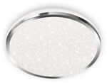 Briloner LED Bad-Deckenleuchte Acorus Sternendekor 28 x 7 cm Chrom