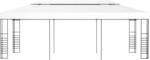 vidaXL Gartenpavillon 6x3 m Wei&szlig;