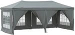 vidaXL Partyzelt Faltbar mit Seitenw&auml;nden Anthrazit 3x6 m Modell 1
