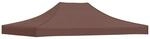 vidaXL Partyzelt-Dach 4x3 m Braun 270 g/m&sup2; 315358