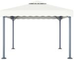 vidaXL Pavillon 300 x 300 cm Creme Aluminium