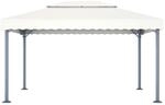 vidaXL Pavillon 400 x 300 cm Creme Aluminium