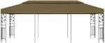 vidaXL Pavillon 6x3 m Taupe 180 g/m2