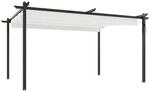 vidaXL Pavillon mit Ausziehbarem Dach 4x3 m Creme