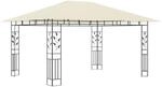 vidaXL Pavillon mit Moskitonetz 4x3x2,73 m Creme 180 g/m2