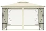 vidaXL Pavillon mit Netz 300x300x265 cm Creme