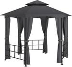 vidaXL Pavillon mit Seitenw&auml;nden 3,1x2,7 m Anthrazit