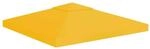 vidaXL Pavillon-Dachplane mit Kaminabzug 310 g/m&sup2; 3x3 m Gelb 312073
