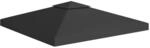 vidaXL Pavillon-Dachplane mit Kaminabzug 310 g/m&sup2; 3x3 m Schwarz 312072