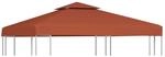 vidaXL Pavillon-Dachplane mit Kaminabzug 310 g/m&sup2; 3x3 m Terrakotta 46616