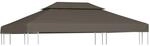 vidaXL Pavillon-Dachplane mit Kaminabzug 310 g/m&sup2; 4x3 m Taupe 44760