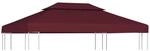 vidaXL Pavillon-Dach mit L&uuml;ftungsdach 310 g/m&sup2; 4x3 m Bordeauxrot 44761
