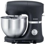 Severin-K&uuml;chenmaschine KM 3898 Edelstahl-Schwarz 5,5,