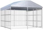vidaXL Outdoor-Hundezwinger mit &Uuml;berdachung 300x300x200 cm 144625