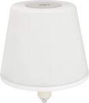 REV Ritter LED Flaschenleuchte Lamprusco mit Akku &Oslash; 11,5 cm Wei&szlig;-Silber