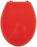 MSV WC-Sitz Cleo MDF 45 cm x 37 cm x 5,6 cm Rot Gl&auml;nzend
