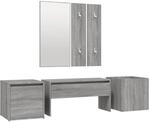 vidaXL Flurm&ouml;bel-Set Grau Sonoma Holzwerkstoff Modell 3