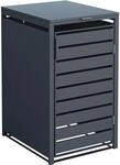 Westmann M&uuml;lltonnenbox Kubus Metall 1er Box 240, Anthrazit 116 x 68 x 80 cm