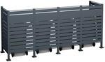 Westmann M&uuml;lltonnenverkleidung Planum Metall 4 x 240, Anthrazit