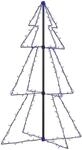 vidaXL Weihnachtsbaum Kegelform 160 LEDs Indoor Outdoor 78x120 cm Modell 2