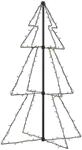 vidaXL Weihnachtsbaum Kegelform 160 LEDs Indoor Outdoor 78x120 cm Modell 3