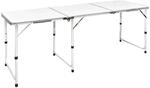 vidaXL Campingtisch Zusammenklappbar h&ouml;henverstellbar Aluminium 180 x 60 cm 41326
