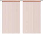 vidaXL Fadenvorh&auml;nge 2 Stk 100 x 250 cm Braun