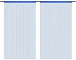 vidaXL Fadenvorh&auml;nge 2 Stk 100 x 250 cm Blau