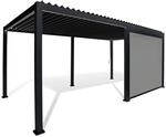 Barths Seitenrollo 265 cm Anthrazit f&uuml;r Pergola Cadiz