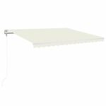 vidaXL Markise Automatisch Einziehbar 400x350 cm Creme 3068987