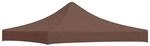vidaXL Partyzelt-Dach 3x3 m Braun 270 g/m&sup2; 315323