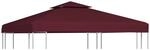 vidaXL Pavillon-Dachplane mit Kaminabzug 310 g/m&sup2; 3x3 m Weinrot 44757
