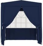 vidaXL Profi-Partyzelt mit Seitenw&auml;nden 2x2m Blau 90 g/m2