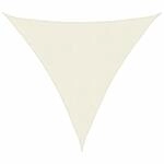 vidaXL Sonnensegel Oxford-Gewebe Dreieckig 3,6x3,6x3,6 m Creme 42300
