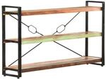 vidaXL B&uuml;cherregal 3 F&auml;cher 140x30x80 cm Altholz Massiv 320633