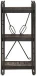 vidaXL B&uuml;cherregal 3 F&auml;cher Schwarz 40x30x80 cm Mango Massivholz