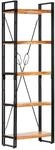 vidaXL B&uuml;cherregal 5 F&auml;cher 60x30x180 cm Akazie Massivholz 286588