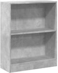 vidaXL B&uuml;cherregal Betongrau 60x24x76 cm Holzwerkstoff 800859
