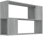 vidaXL B&uuml;cherregal Grau Sonoma 100x24x63 cm Holzwerkstoff