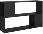 vidaXL B&uuml;cherregal Schwarz 100x24x63 cm Holzwerkstoff