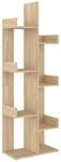 vidaXL B&uuml;cherregal Sonoma-Eiche 48x25,5x140 cm Holzwerkstoff