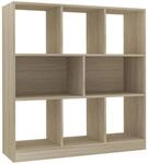 vidaXL B&uuml;cherregal Sonoma-Eiche 97,5x29,5x100 cm Holzwerkstoff 800174