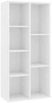 vidaXL B&uuml;cherregal Wei&szlig; 50x25x106 cm Holzwerkstoff 801107