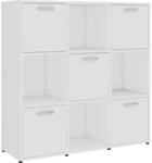 vidaXL B&uuml;cherregal Wei&szlig; 90x30x90 cm Holzwerkstoff 802930