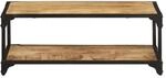 vidaXL Couchtisch 90x45x35 cm Raues Massives Mangoholz