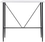 vidaXL Bartisch Wei&szlig; 120 x 60 x 110 cm MDF