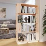 vidaXL B&uuml;cherregal/Raumteiler 80x25x132 cm Massivholz Kiefer 814059